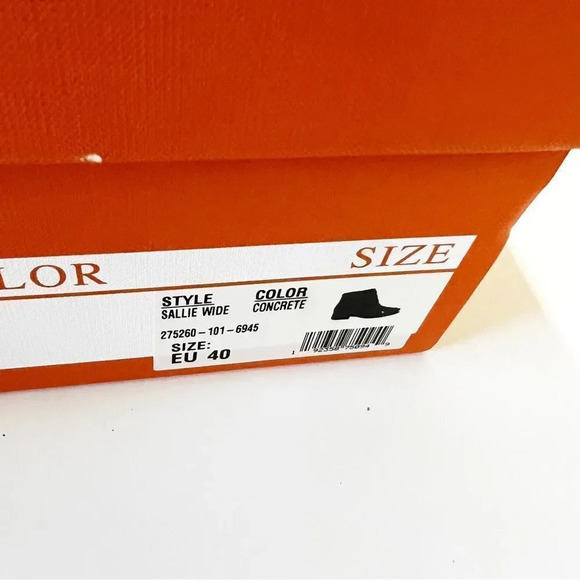 Miz Mooz New York Sallie Gray Button Ankle Boot Women’s 40 Wide Boots New In Box - Picture 12 of 16